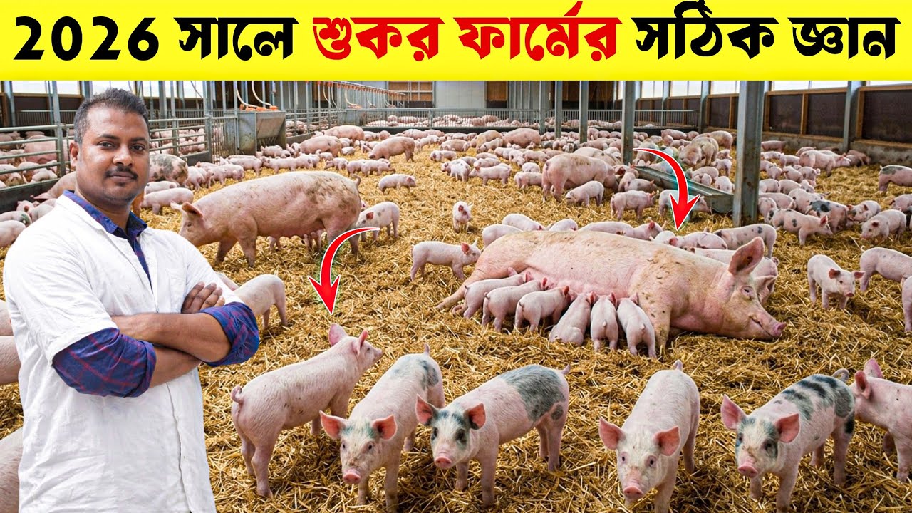 2026 সালে শুকর ফার্ম করার সঠিক জ্ঞান | Pig Farming Business Guide India | High Profit Pig Farming