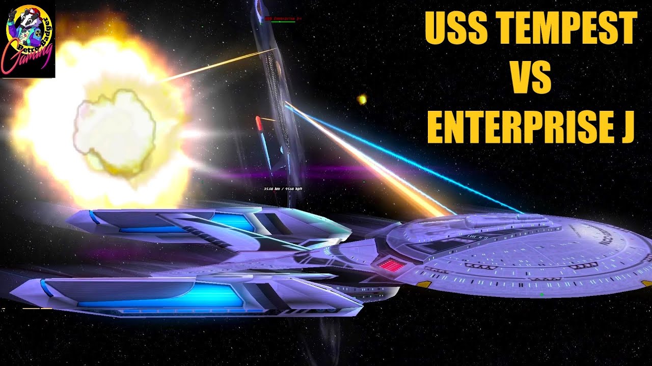 COLLOSAL Enterprise J VS 28th Century TEMPEST - Star Trek Ship Battles