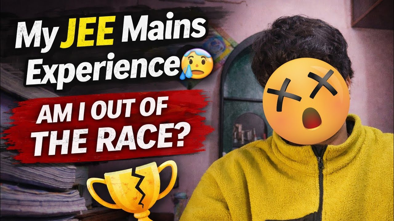 My JEE Mains Experience 😭 Am I Out of the Race?