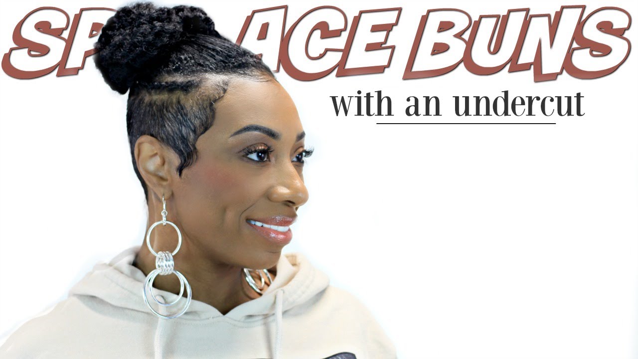 Bun Hairstyle on Short Hair With Undercut | Kaye Wright