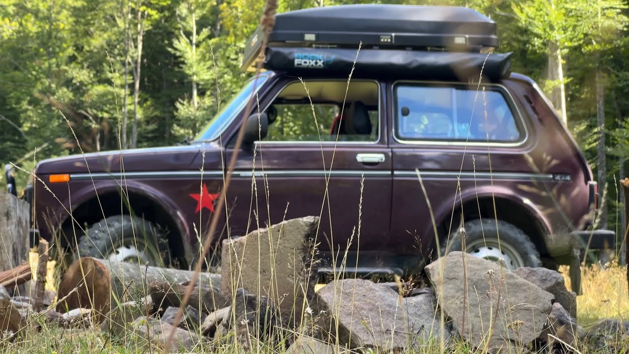Lada Niva Overland - The Galaxy 999 camping spot (StarLink launch)
