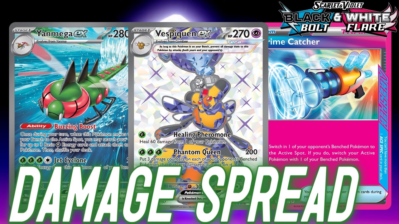 💎Terastal Vespiquen & Yanmega ex Deck Get Energies into Play Fast & Spread Damage | PTCGL