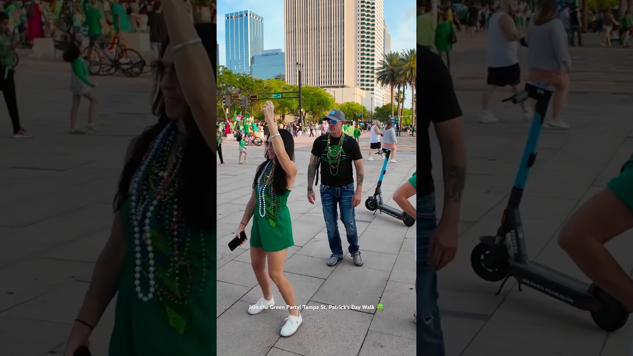Join the Green Party! Tampa St. Patrick&rsquo;s Day Walk 🍀 #walkingtour