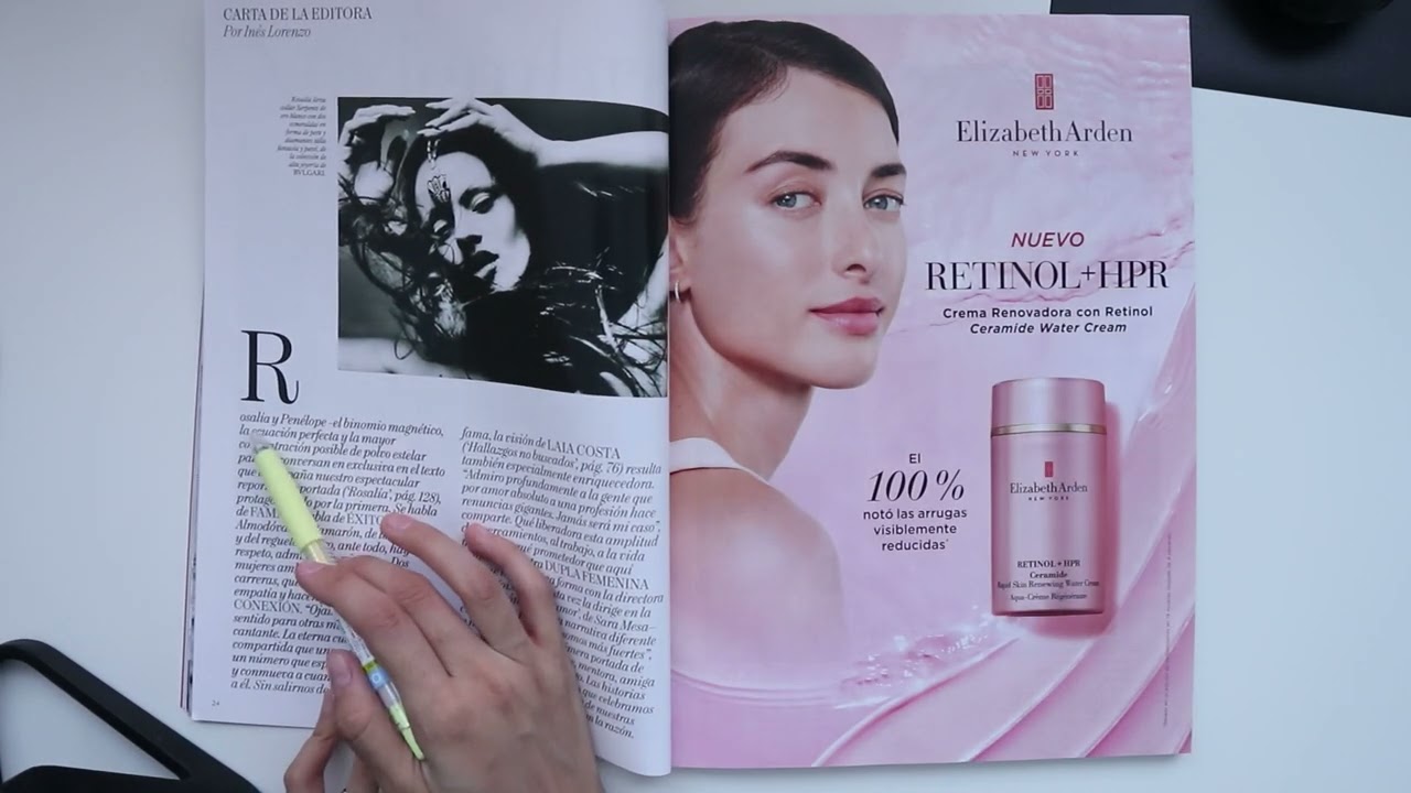 ASMR Softspoken “hojeamos una revista”