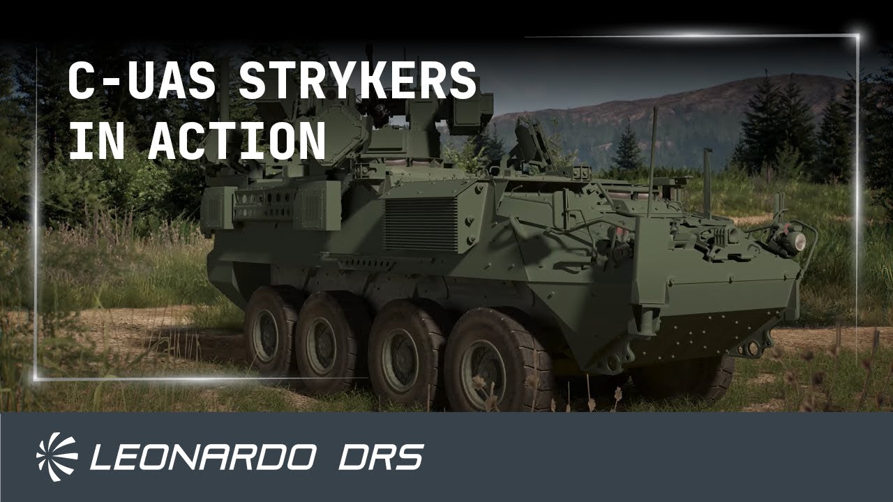 Military Anti-Drone Technology: C-UAS Stryker Simulation