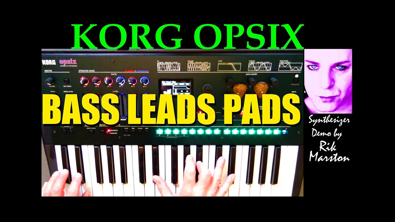 Korg OPSIX More Bass Leads Pads FM DX7 Digital Synthesizer Rik Marston