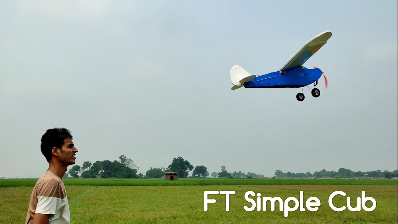 Home Build FT Simple Cub flight...