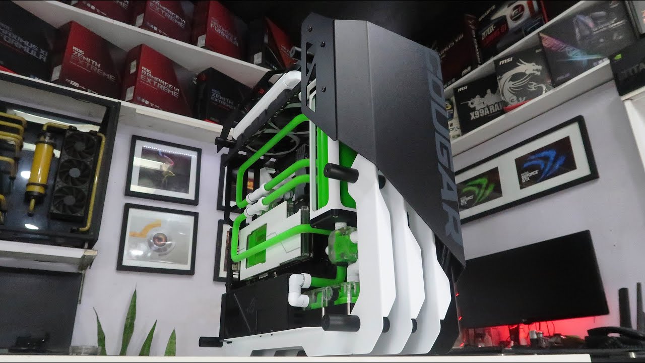 Custom Pc Build #75 " Limy " A Ryzen 9 Pc on a Cougar Blazer Case.