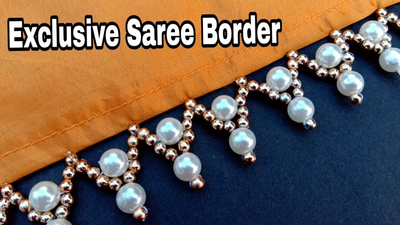 Hand made border/for saree/border making/ new exclusive border/ useful & easy