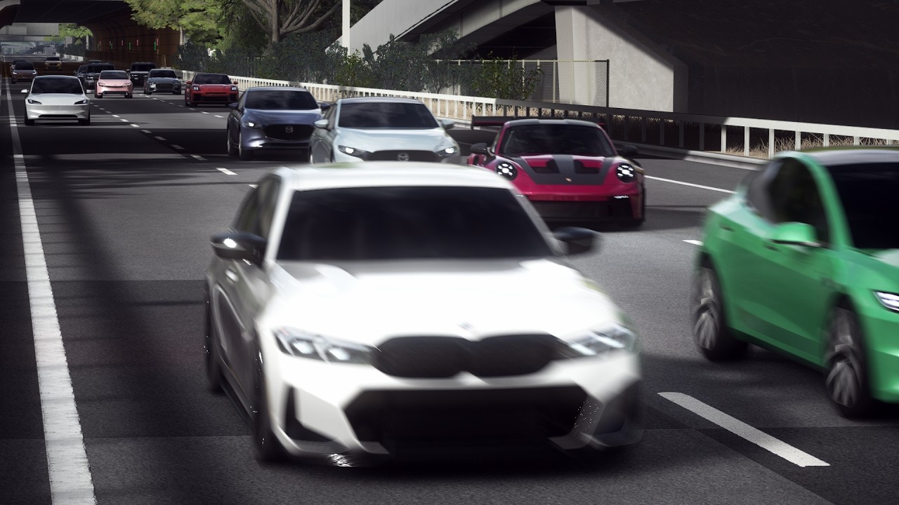 i found this porche on the highway and it went left🚗💨 (Intense driving!!!)