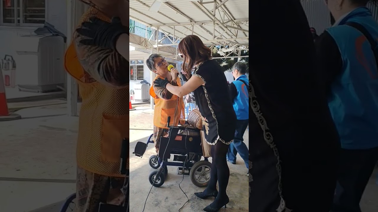 男義工穿女裝與飛鷹唱帝女花之香夭