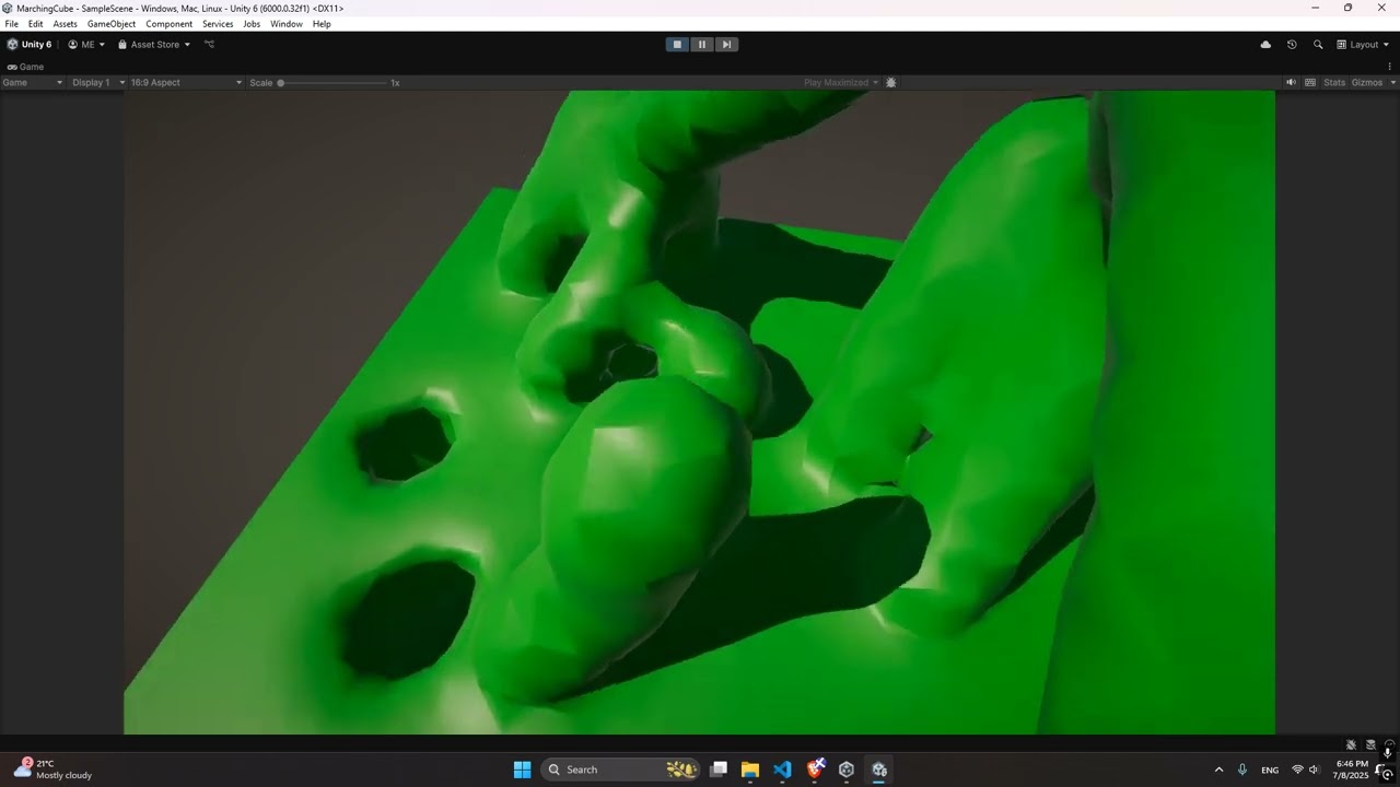 Cubeless terrain terraforming
