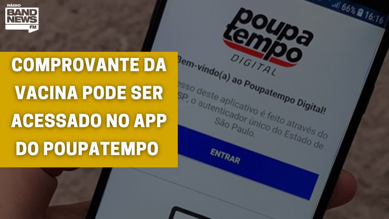 ConecteSUS fora do ar: Comprovante da vacina pode ser acessado no app do PoupaTempo