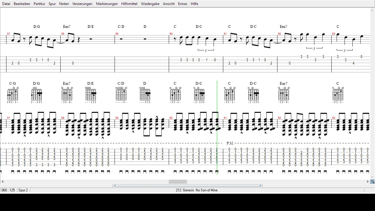 Genesis  -  No son of Mine  -  Tabs
