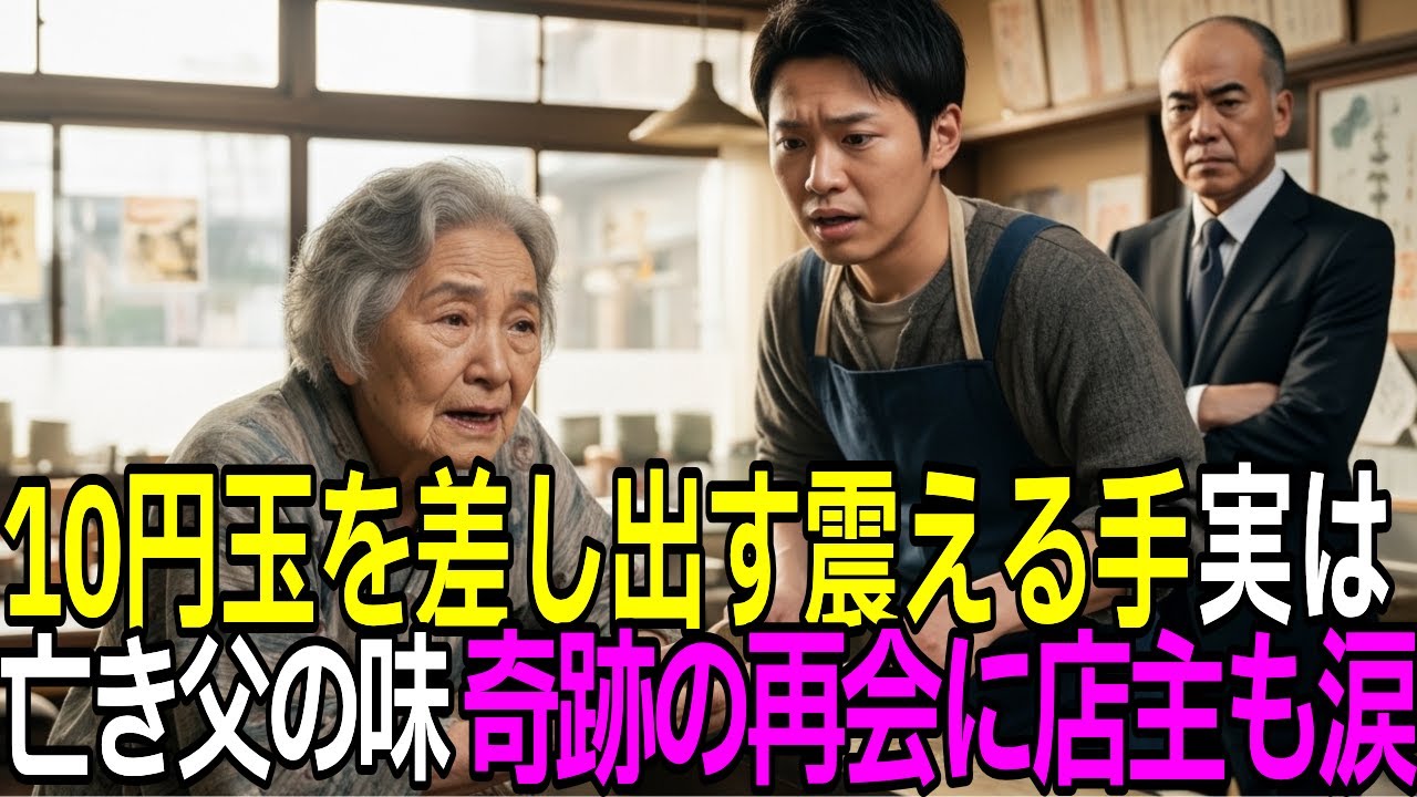 廃業寸前の蕎麦屋に現れた所持金10円のボロボロ老婆 → 店主が伝説の出汁を振る舞った結果、驚愕の正体が判明し涙する事態に【感動する話】【朗読】