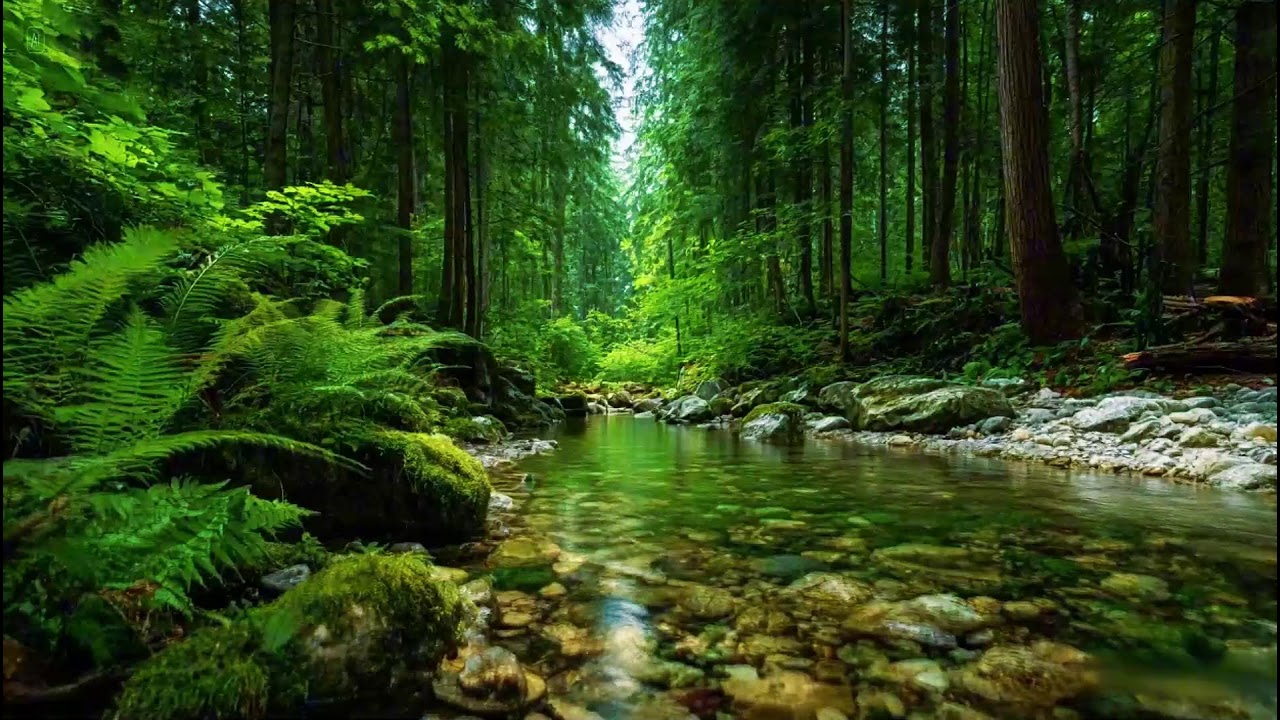 Relaxing Forest Sounds | Calm River Flow for Relaxation | Calming Bird Sounds in Nature