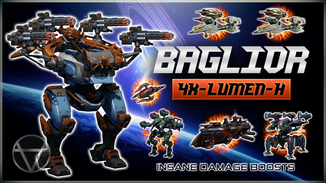 Escorted by 2 NUO + Pathfinder + Shoggoth + Frederick | DMG Boosted Bagliore Lumen in War Robots
