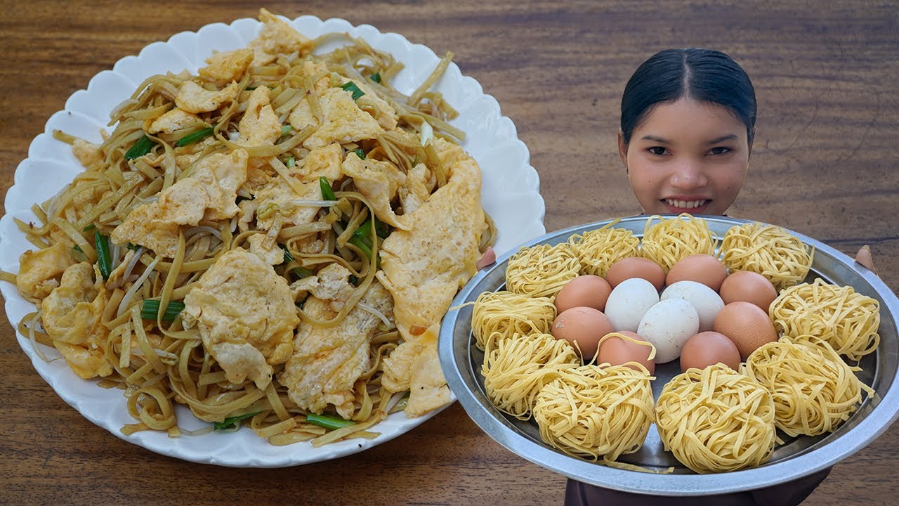 Yummy Noodle Fried Eggs Recipe / Kdeb Cooking