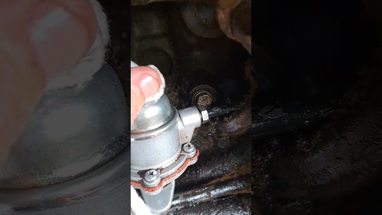 fixing a manual lift pump on my tractor