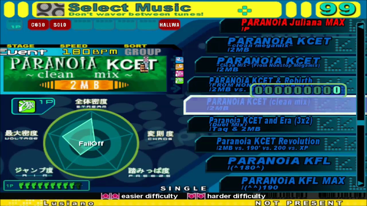 [Stepmania] SUPERNOiA (PARANOiA Collection) Full Song List