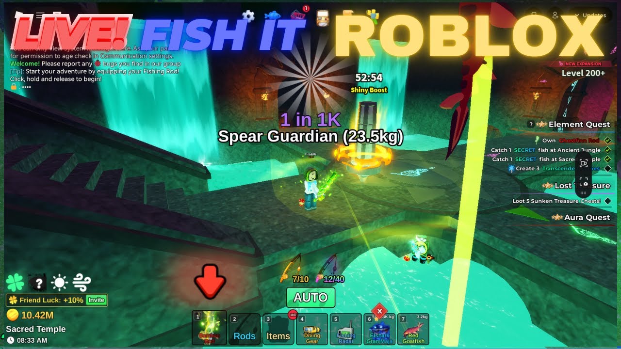 Live! Roblox Fish It Special Ramadhan 16 March 2026