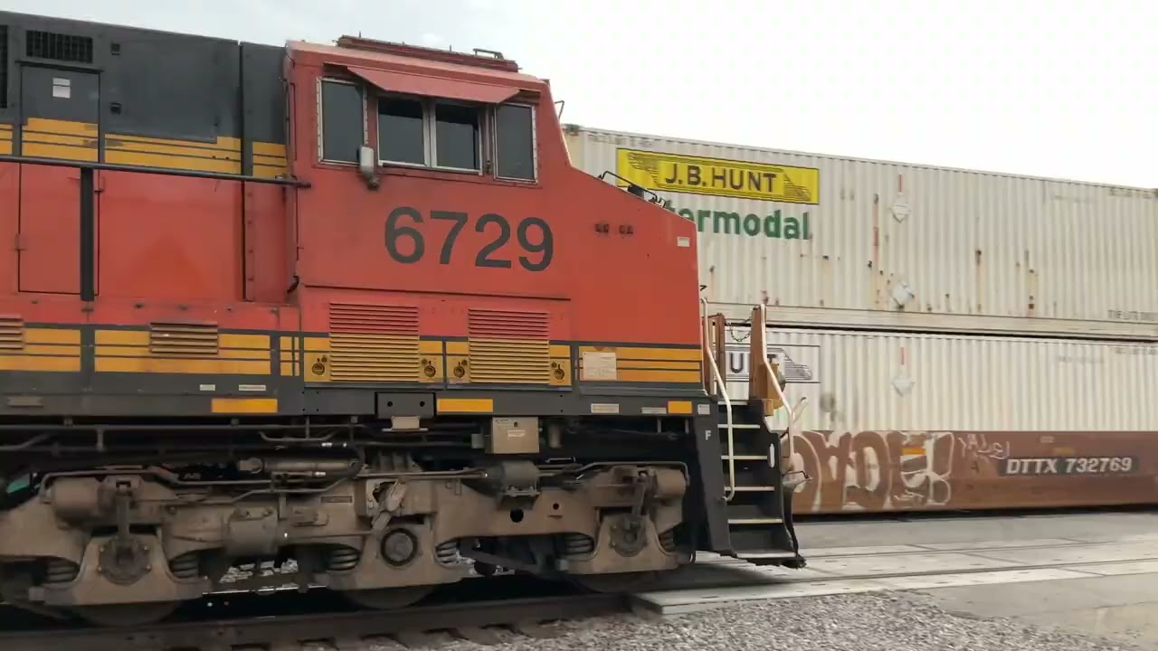 BNSF And Montana Rail Link Intermodal And BNSF AutoTrain 