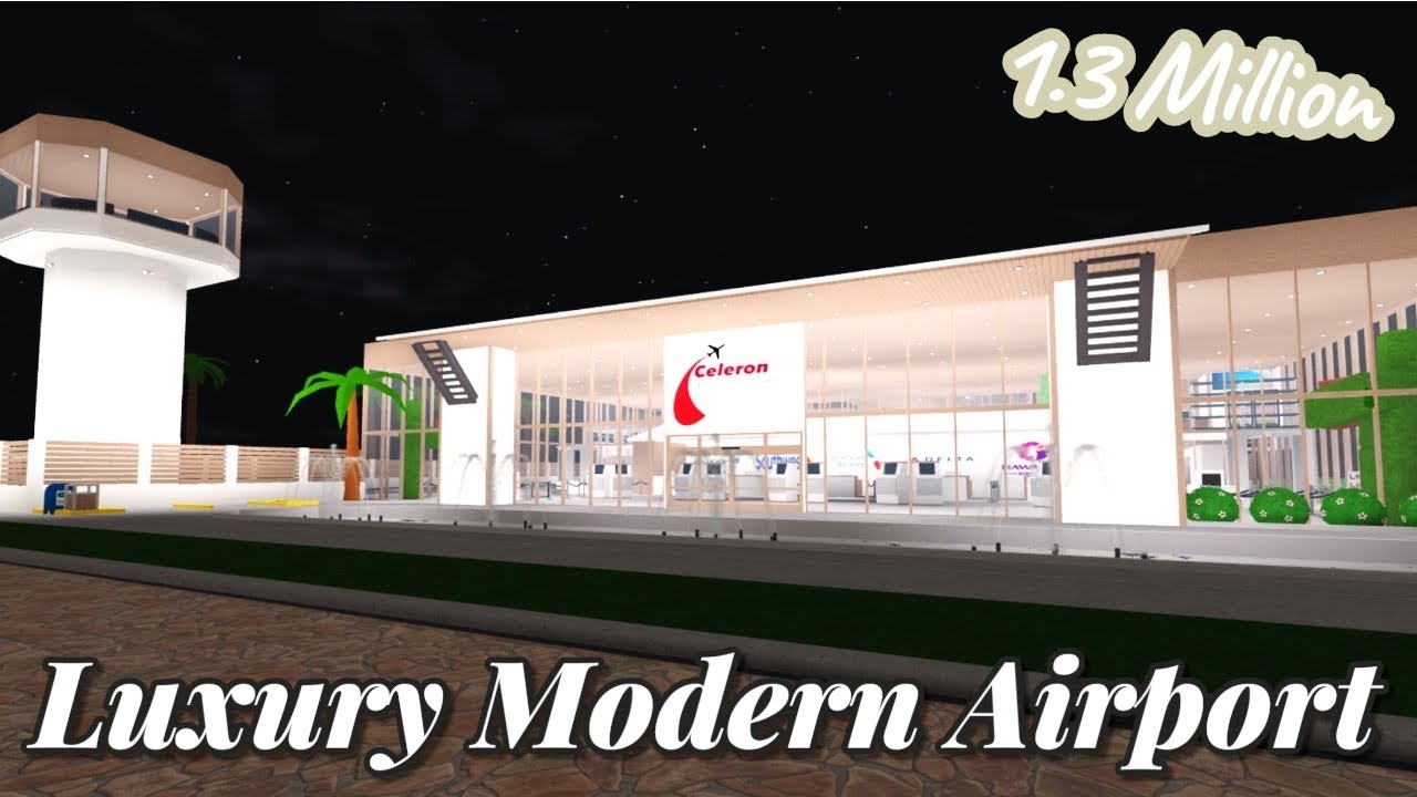 BLOXBURG: Modern Luxury Airport | $1.3 Million Build | Roblox