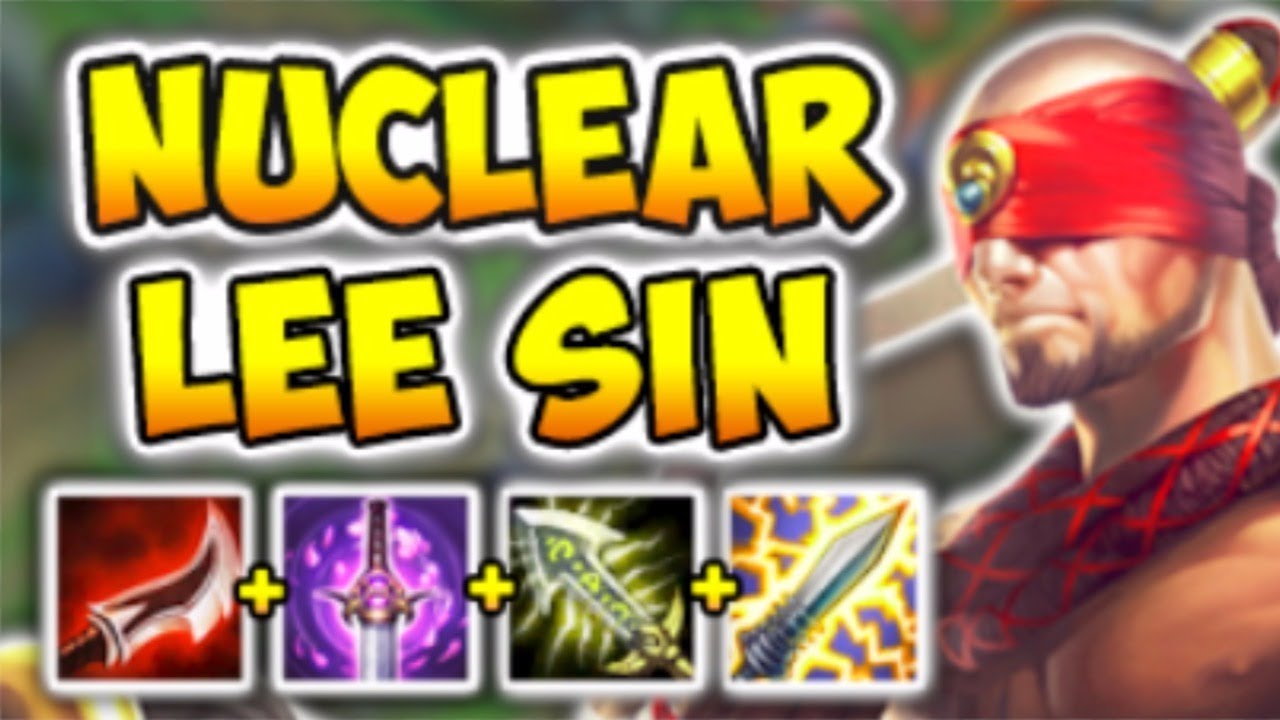 NUCLEAR ONE-SHOT LEE SIN IS UNREAL! DUSKBLADE BUFFED FULL LETHALITY LEE BUILD! - League of Legends