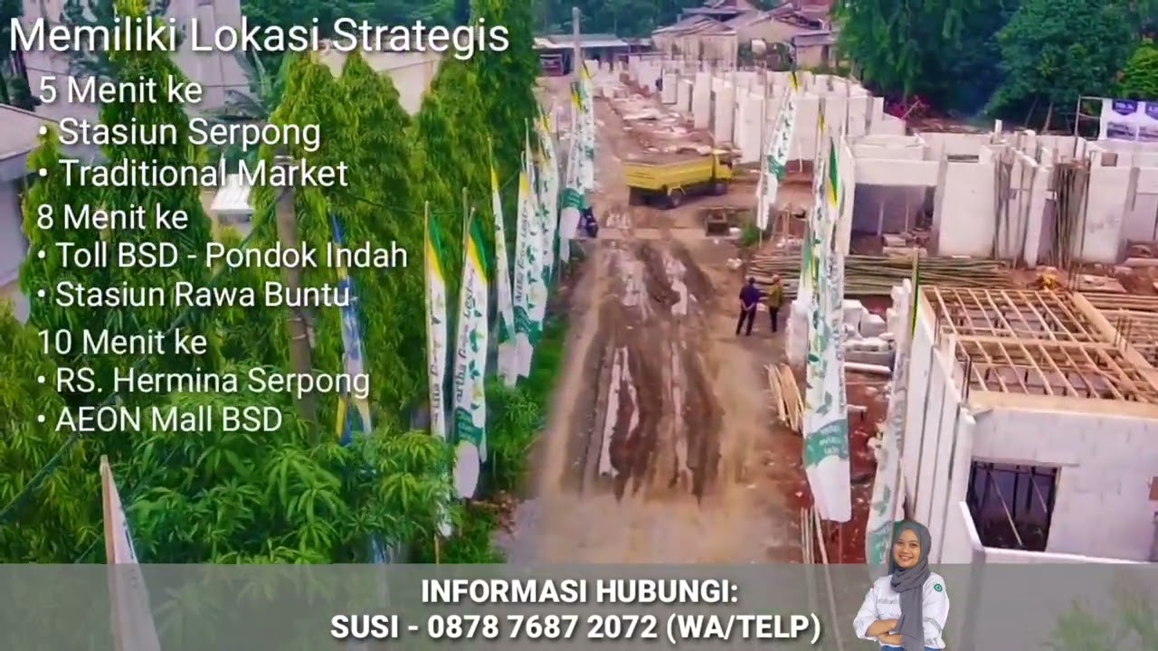 Property Tangerang Selatan, Cluster BSD Serpong (View progress pembangunan dari atas langit)