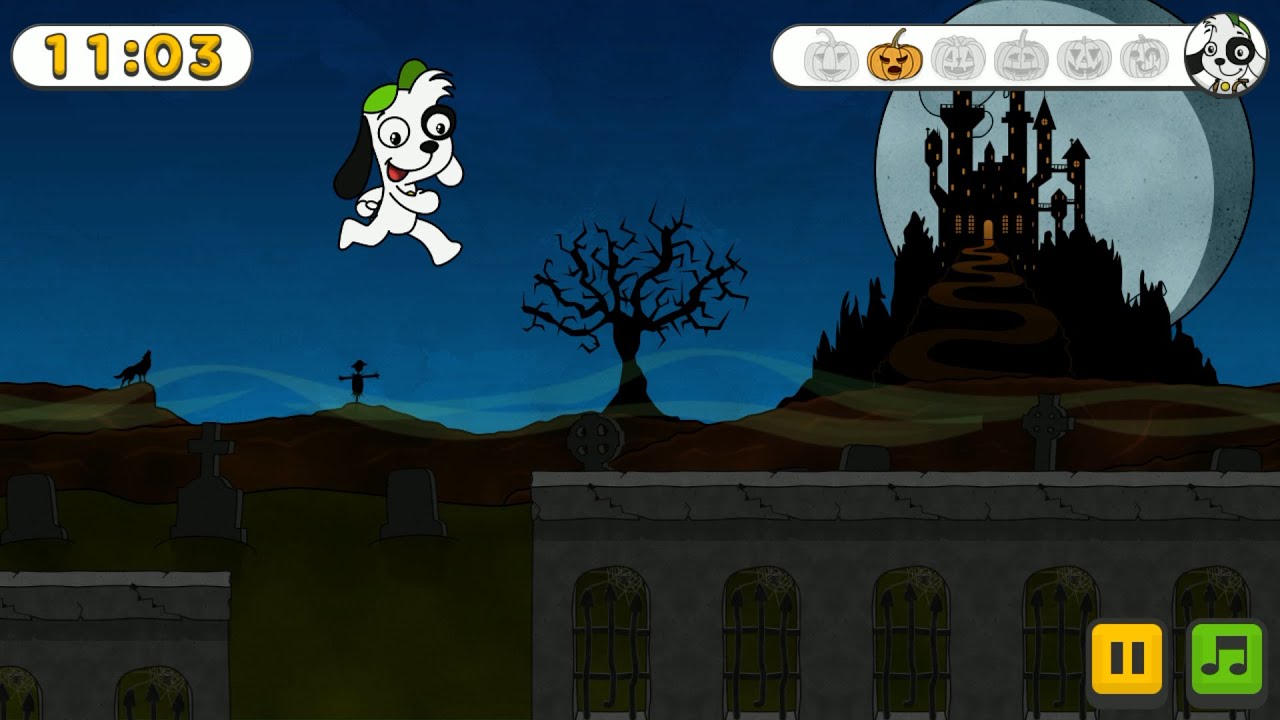 DOKI. CORRA DOKI! Jogo infantil. Com fase bônus do Halloween!