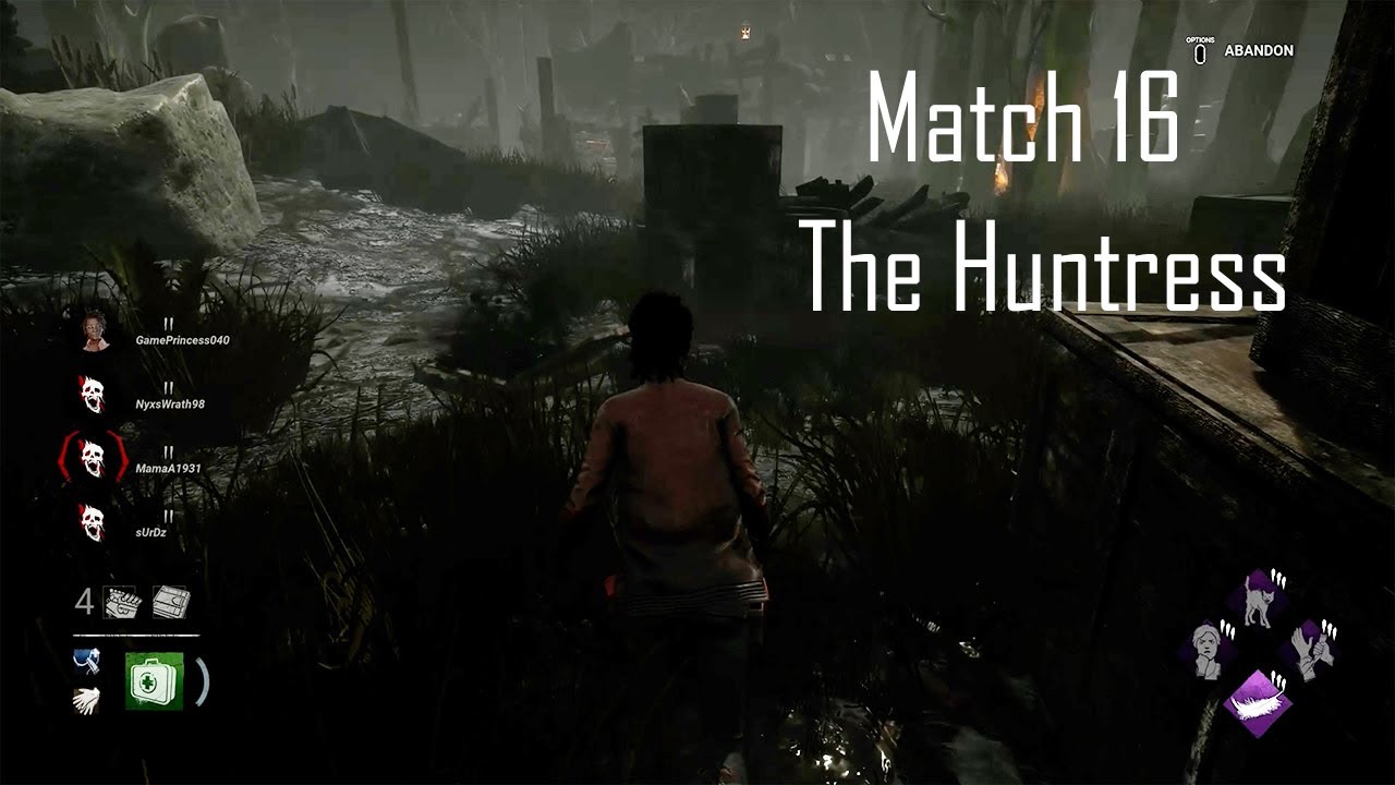 Dead by Daylight Match 16 The Huntress/with friends!
