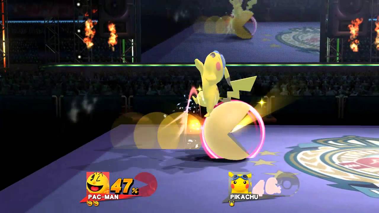 Pac-Man vs Pikachu (Level 9 CPU) (Super Smash Bros Wii U)