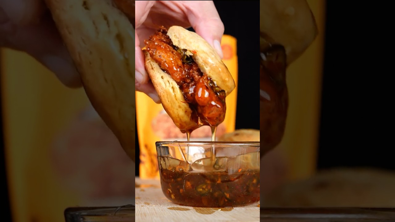 Hot honey chicken biscuits 🔥🍯