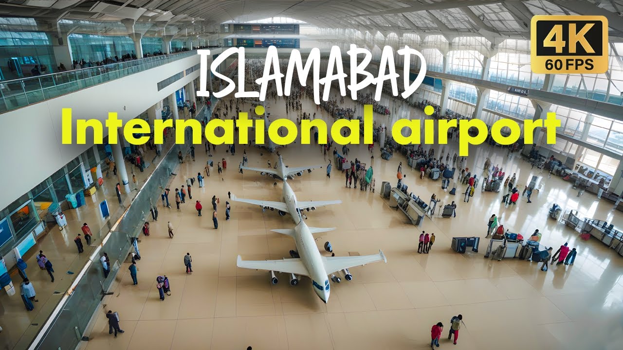🇵🇰 The MOST STUNNING Islamabad International Airport Walking Tour in 4K 60FPS