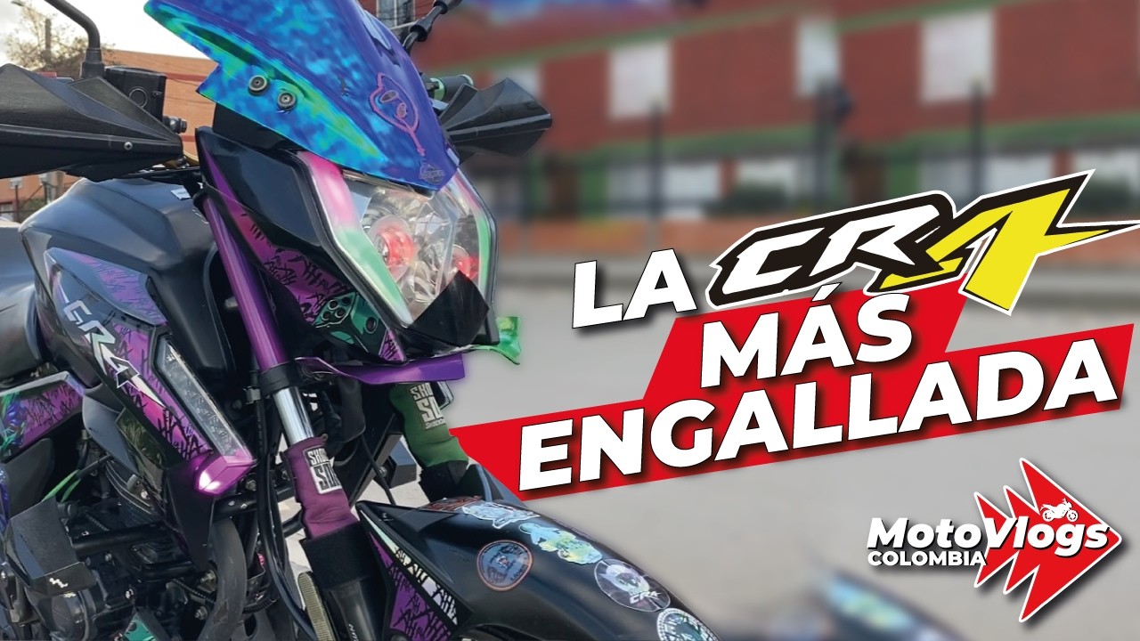 ¡Esta MOTO se ROBA las MIRADAS! Así es la #CR4 MÁS PERSONALIZADA de #BOGOTÁ
