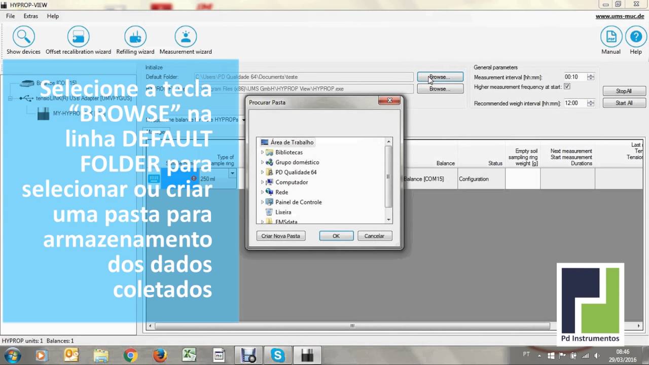 Hyprop Parte 8 Configurando o sistema
