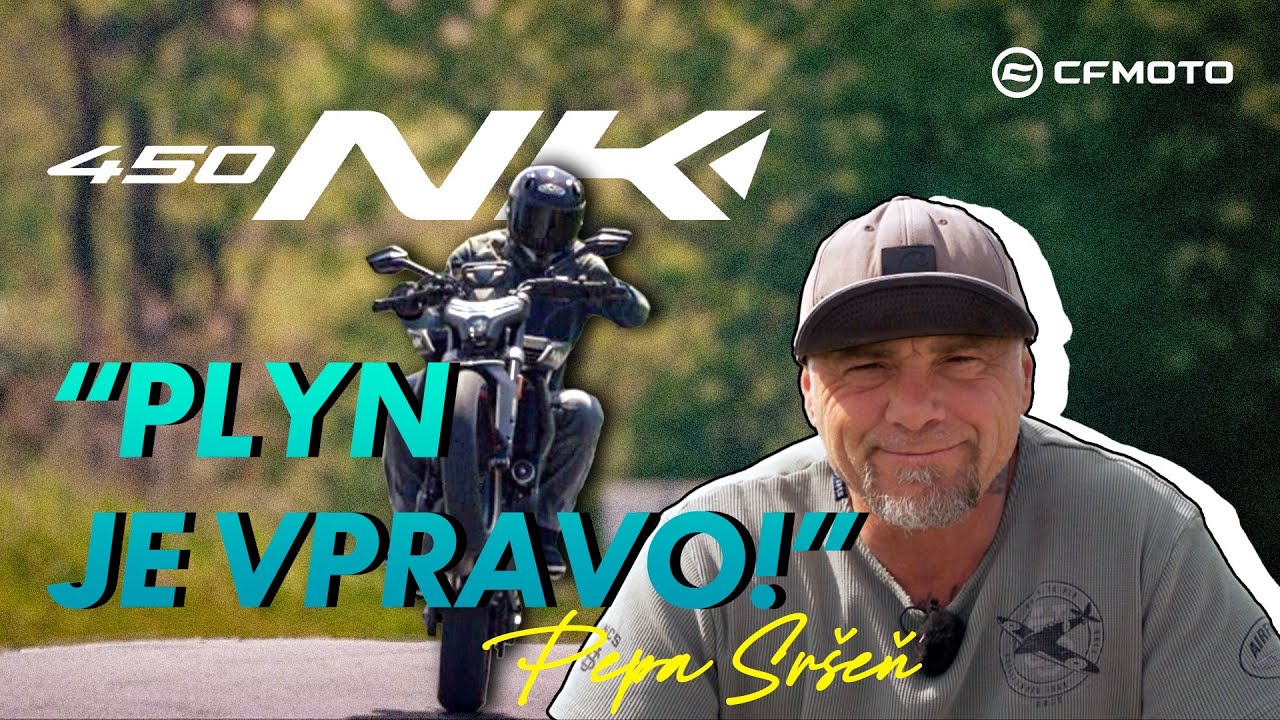 "P..čo, jsem dobrej" 🤟😅,říká Pepa Sršeň v testu CFMOTO 450NK na konci.Je dobrá taky tahle A2 mašina?