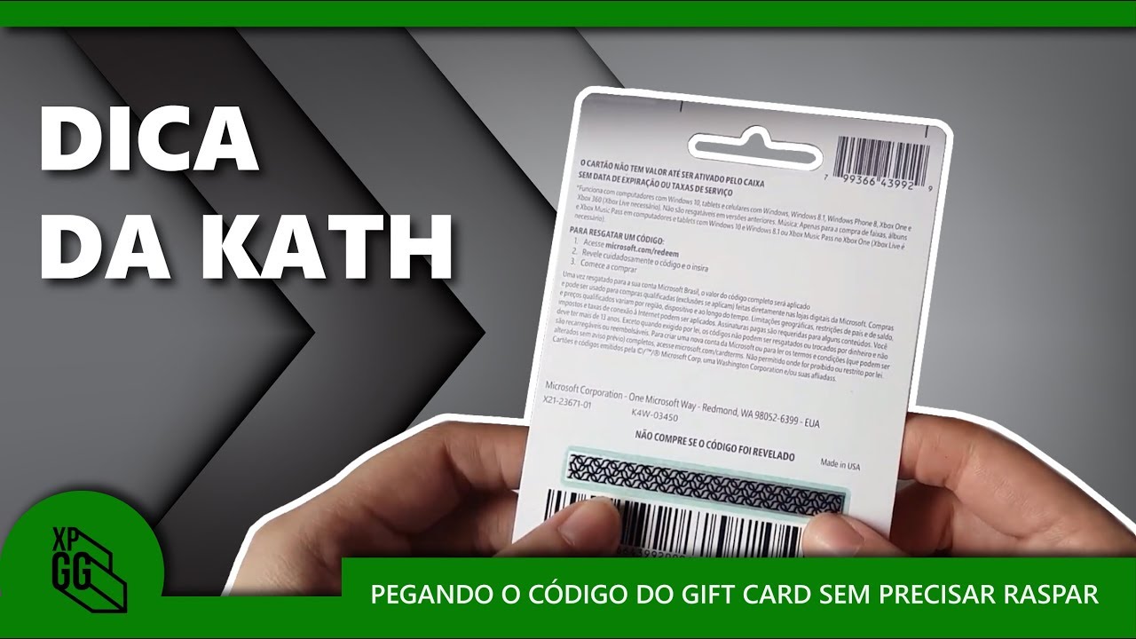 Pegando o Código do Gift Card sem precisar raspar