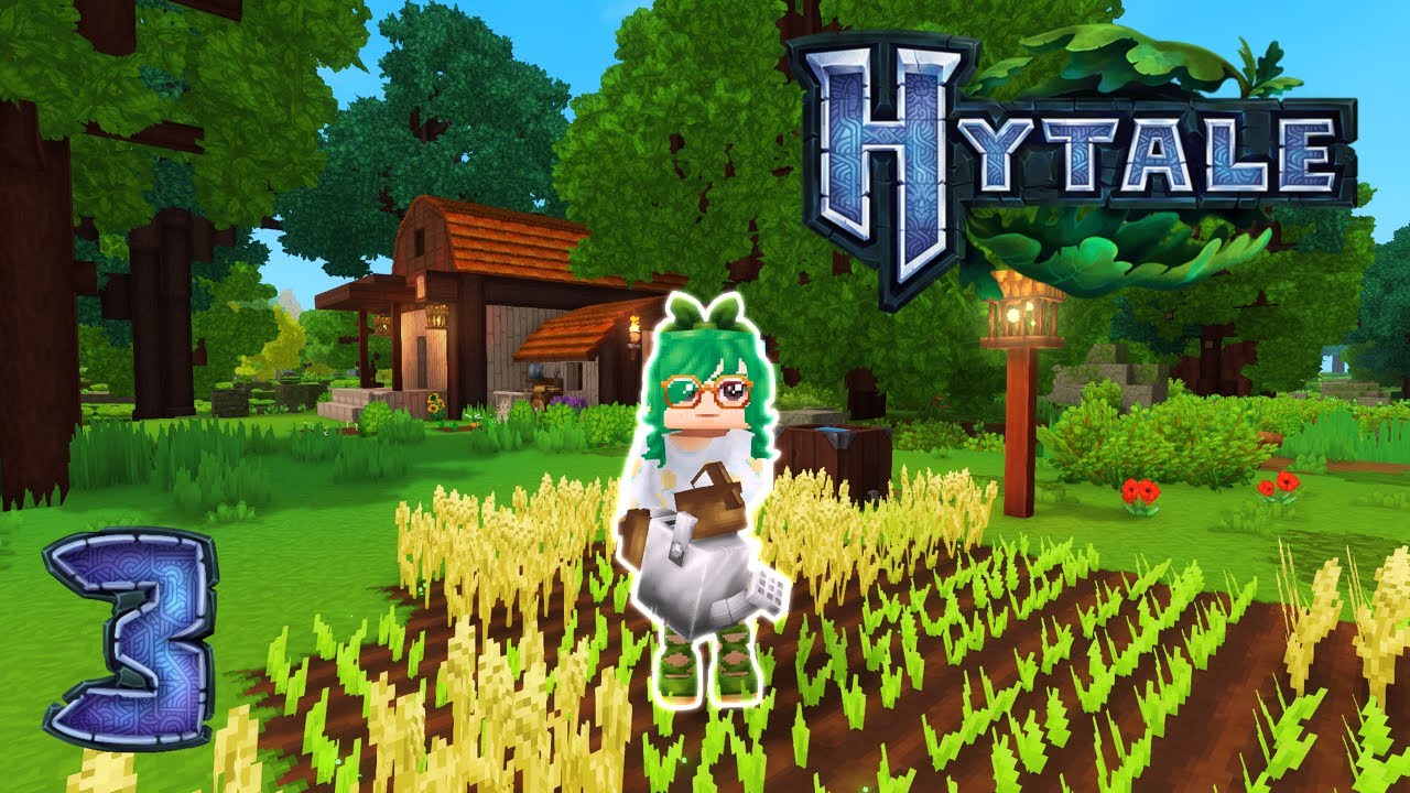 I built the cutest farm in Hytale!