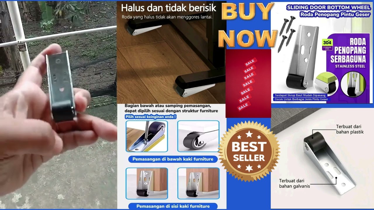 horizontal roda pintu