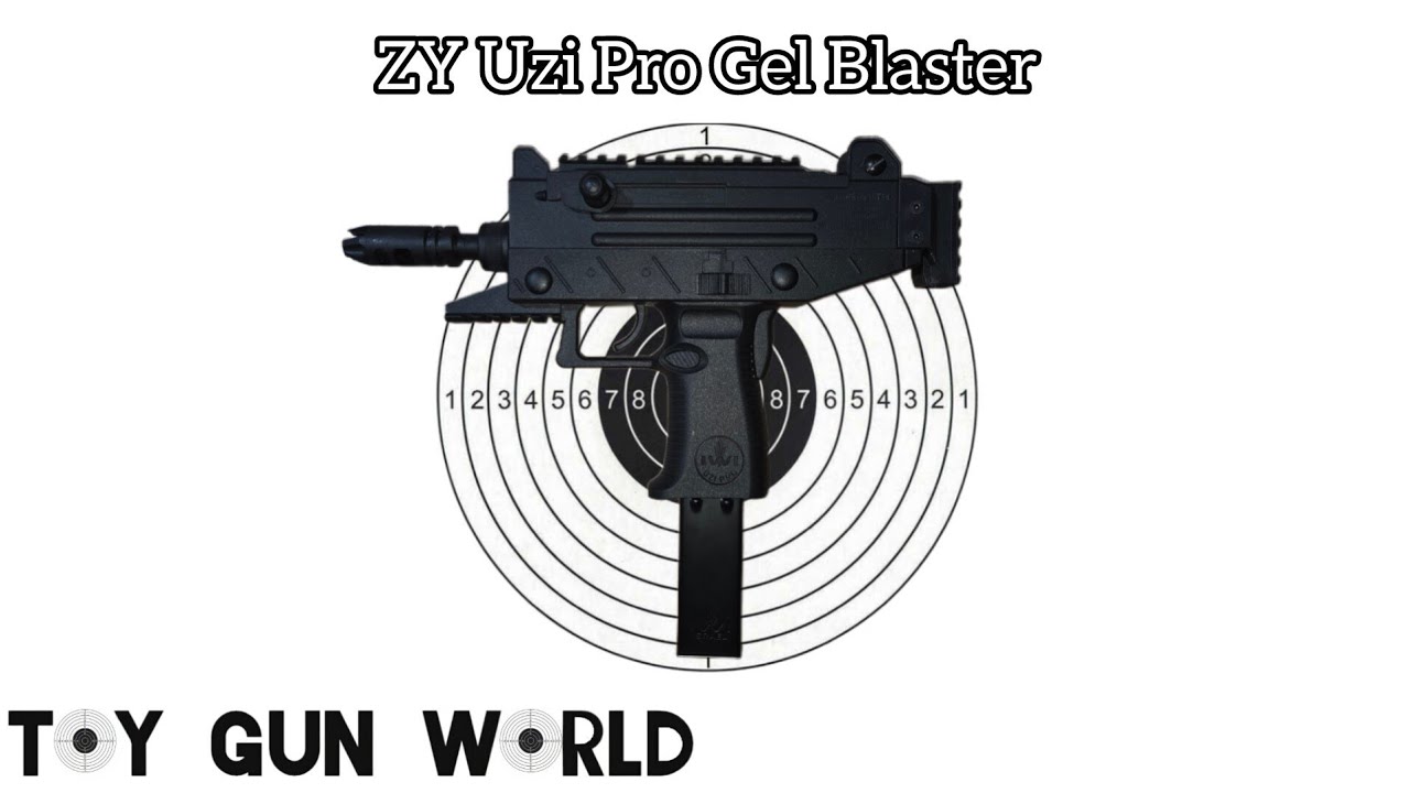 ZY Uzi Pro Water Gel Blaster Review, Fps Test, & Shooting Demo