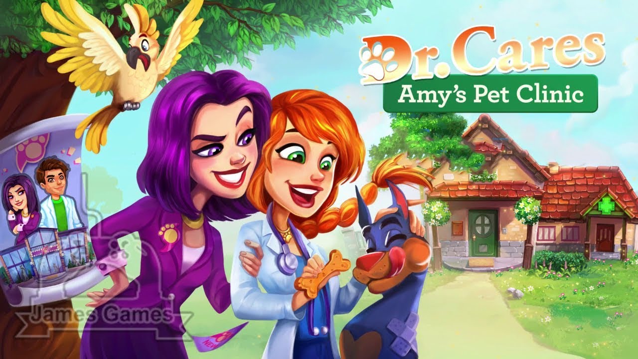 Dr. Cares - Amy's Pet Clinic #1 Level 1 Brand New 🎮 James Games