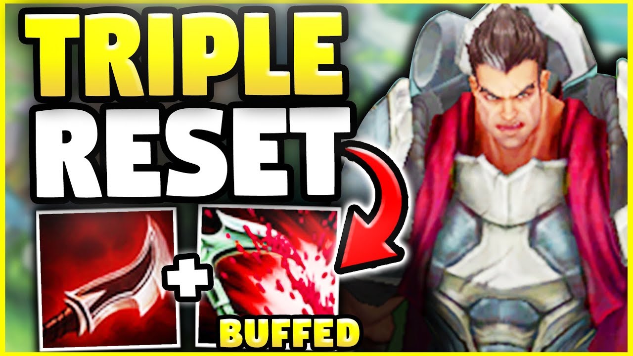 THIS NEW DARIUS BUFF LETS YOU ONE SHOT PEOPLE WITH W! TRIPLE RESET ONE SHOT COMBO! (HUGE BURST)