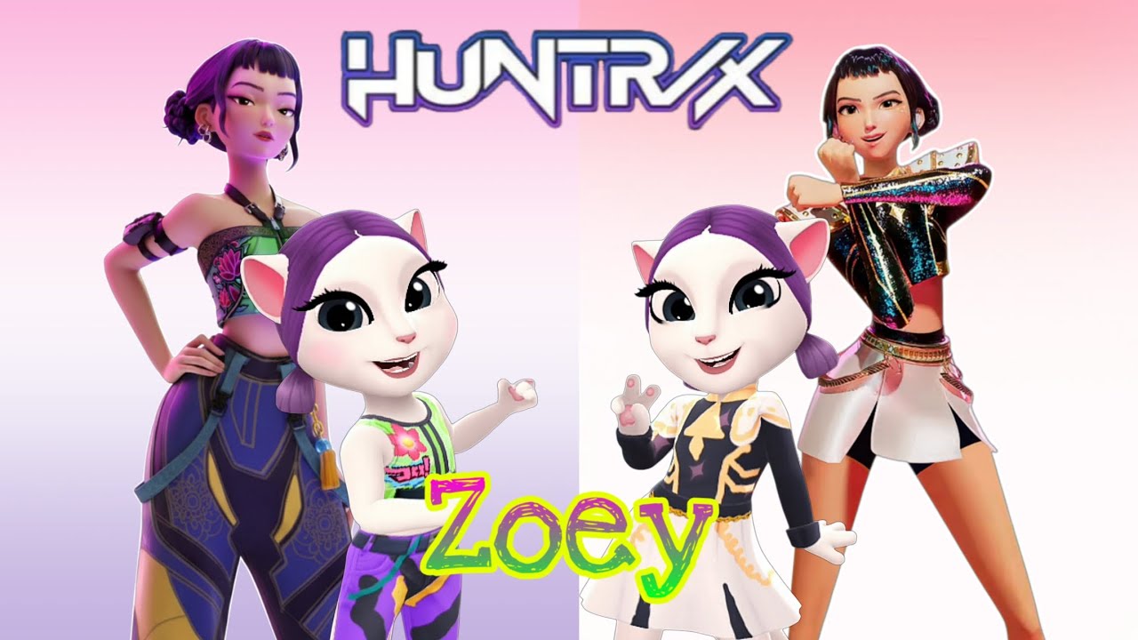 NEW UPDATE ‼️ KPOP DEMON HUNTERS : Zoey vs Zoey Golden ( My Talking Angela 2 ) Makeover