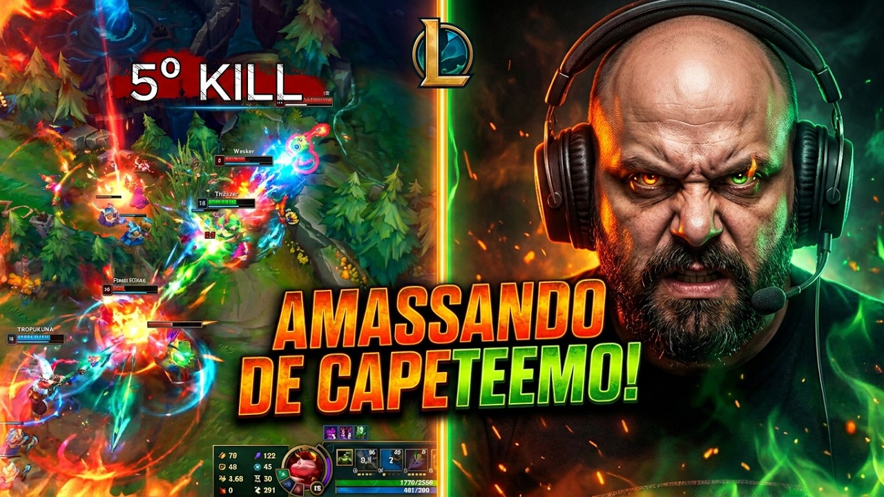 CAPETEEMO AMASSANDO NO BRONZE !!! #leagueoflegends #gameplaybr #gaming #viral