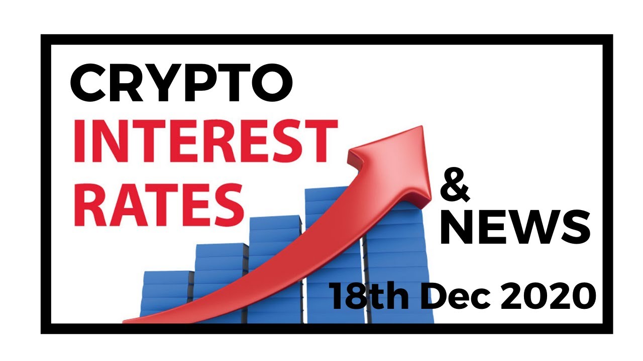 Crypto Interest Rates & News - 18th December 2020