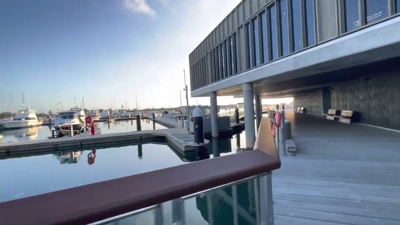Morning walk shellcove marina