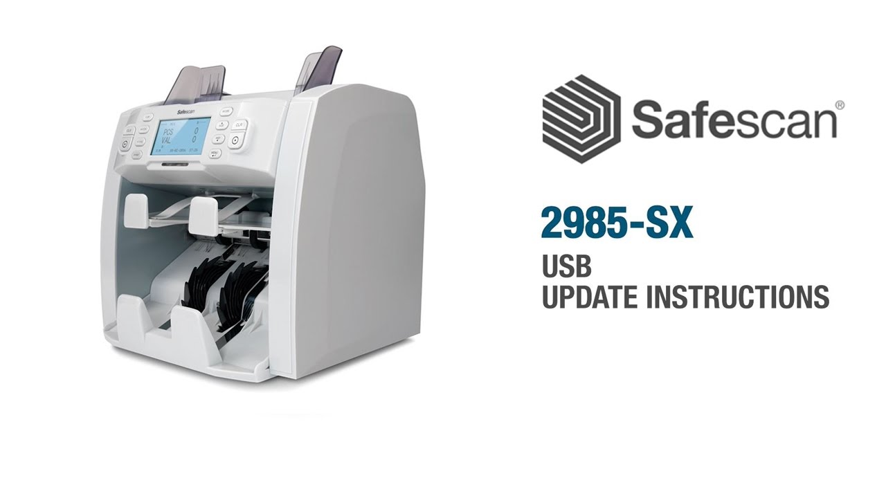 Safescan 2985-SX USB Update Instructions | English