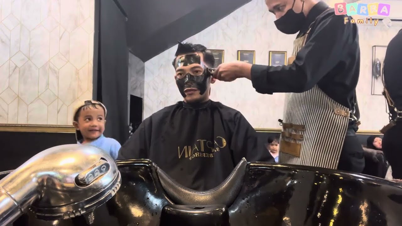 CAPTAIN BARBERSHOP || PERTAMA KALI RAPIHIN RAMBUT DI BIGGEST LUXURY BARBERSHOP