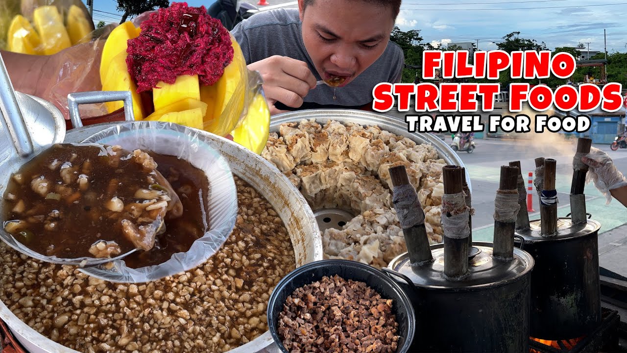 Filipino Street Food | Beef Pares, Mangga w/ Bagoong, Siomai, Nilagang Mais at Puto Bongbong